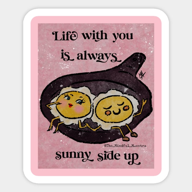 Happy Huevos Sticker by The Mindful Maestra